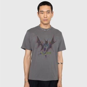 Gentle Fullness ReCycled Cotton and Organic Cotton Blend Bat Tee Grey Sz XL